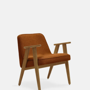 366 Sierra Bouclé Armchair, Dark Wood