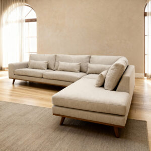 Paloma, 3-seater right-hand corner, fabric Borg 24, B460 beige