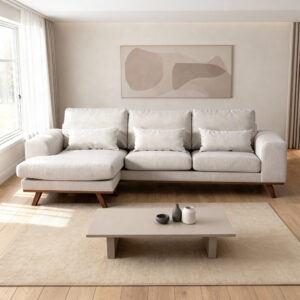 Japandi, 3-seater sofa CL L+R, fabric Grande 03, G460 beige