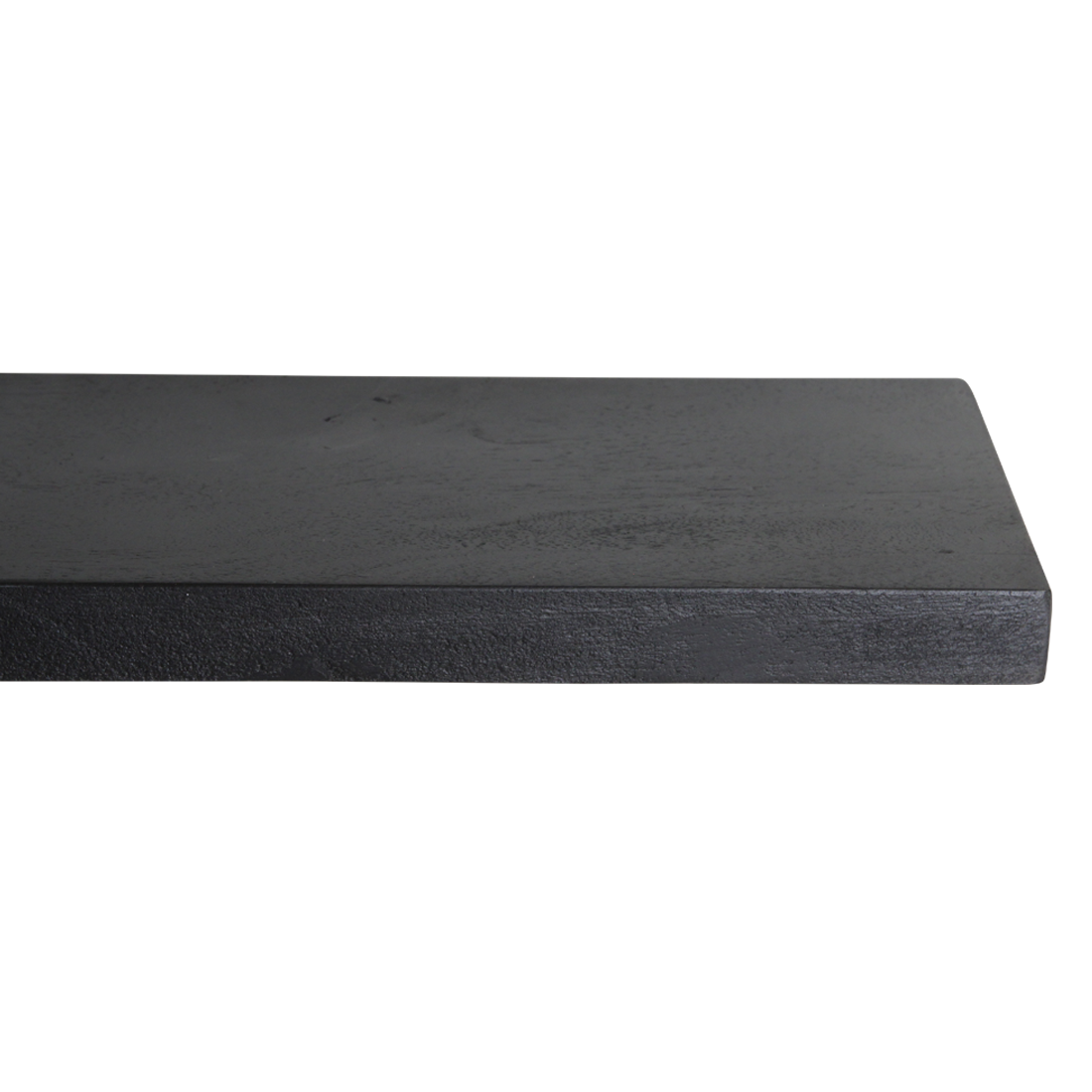 Black floating wall shelf - FSC-recycled wood - 80x18x3.8 cm - Image 5