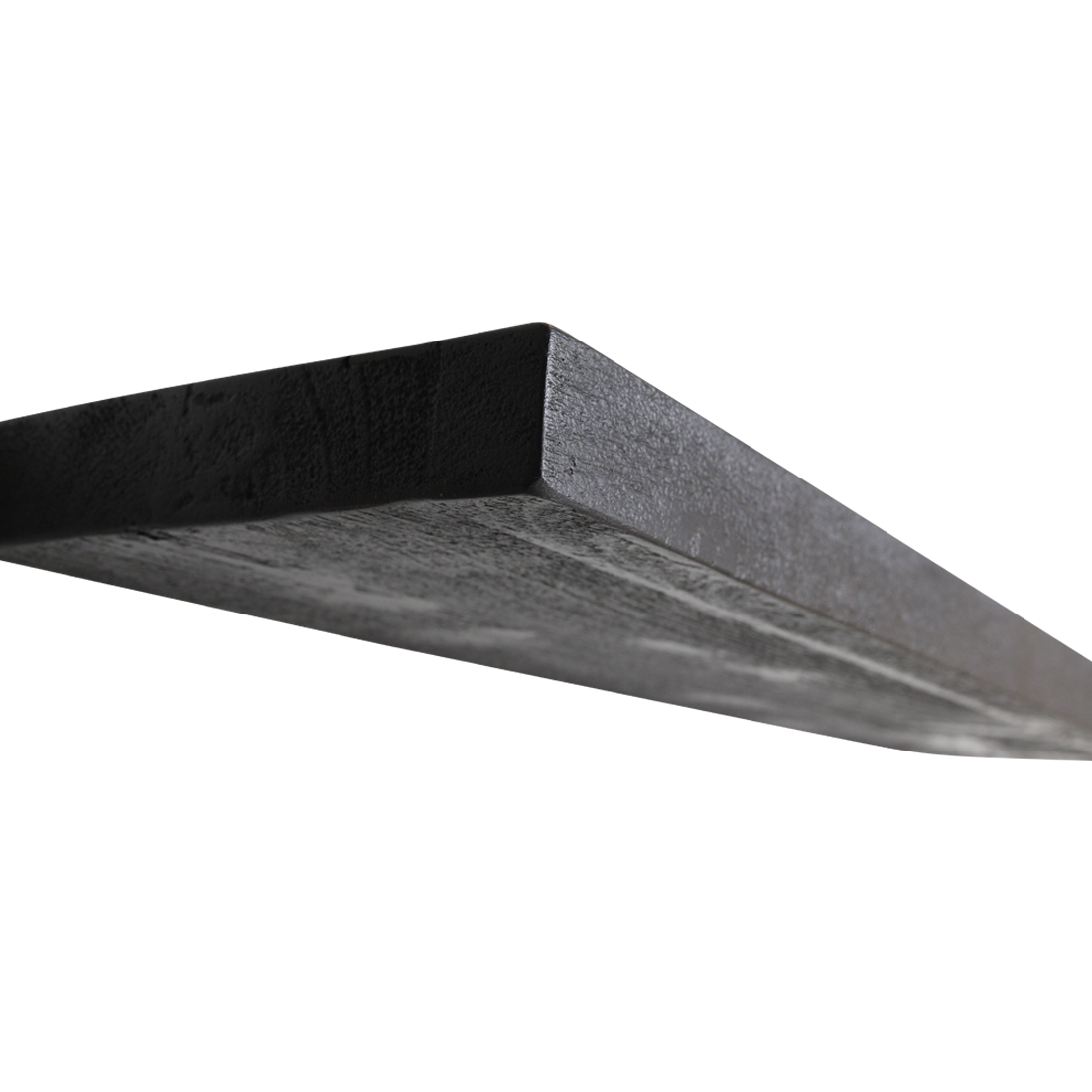 Black floating wall shelf - FSC-recycled wood - 80x18x3.8 cm - Image 6