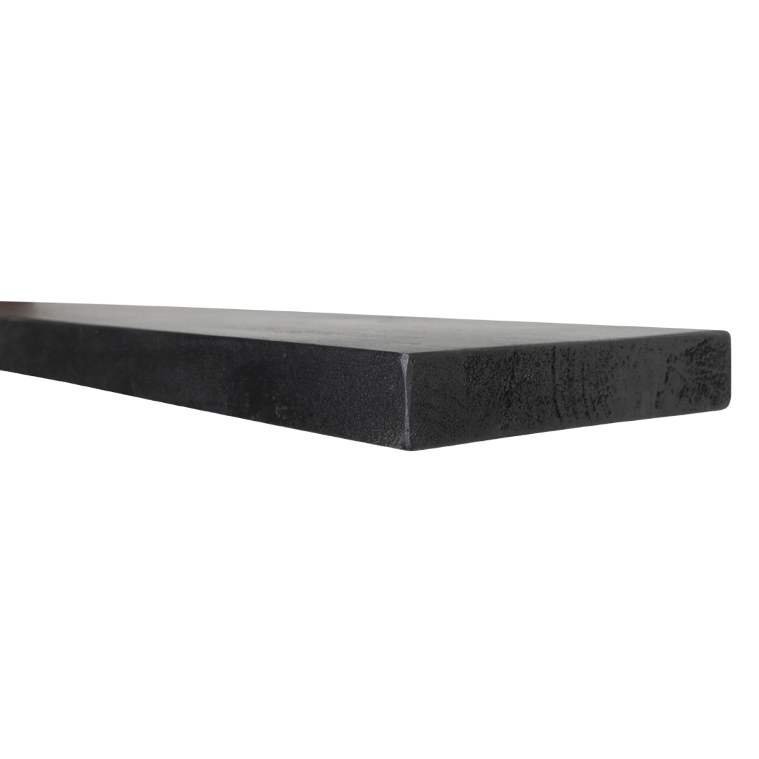 Black floating wall shelf - FSC-recycled wood - 80x18x3.8 cm - Image 7