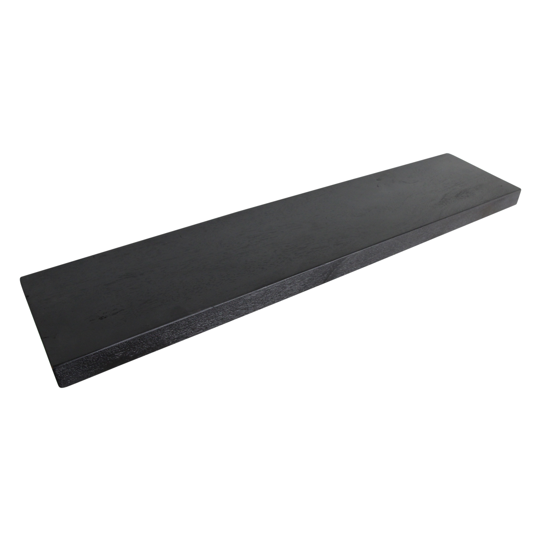 Black floating wall shelf - FSC-recycled wood - 80x18x3.8 cm - Image 8