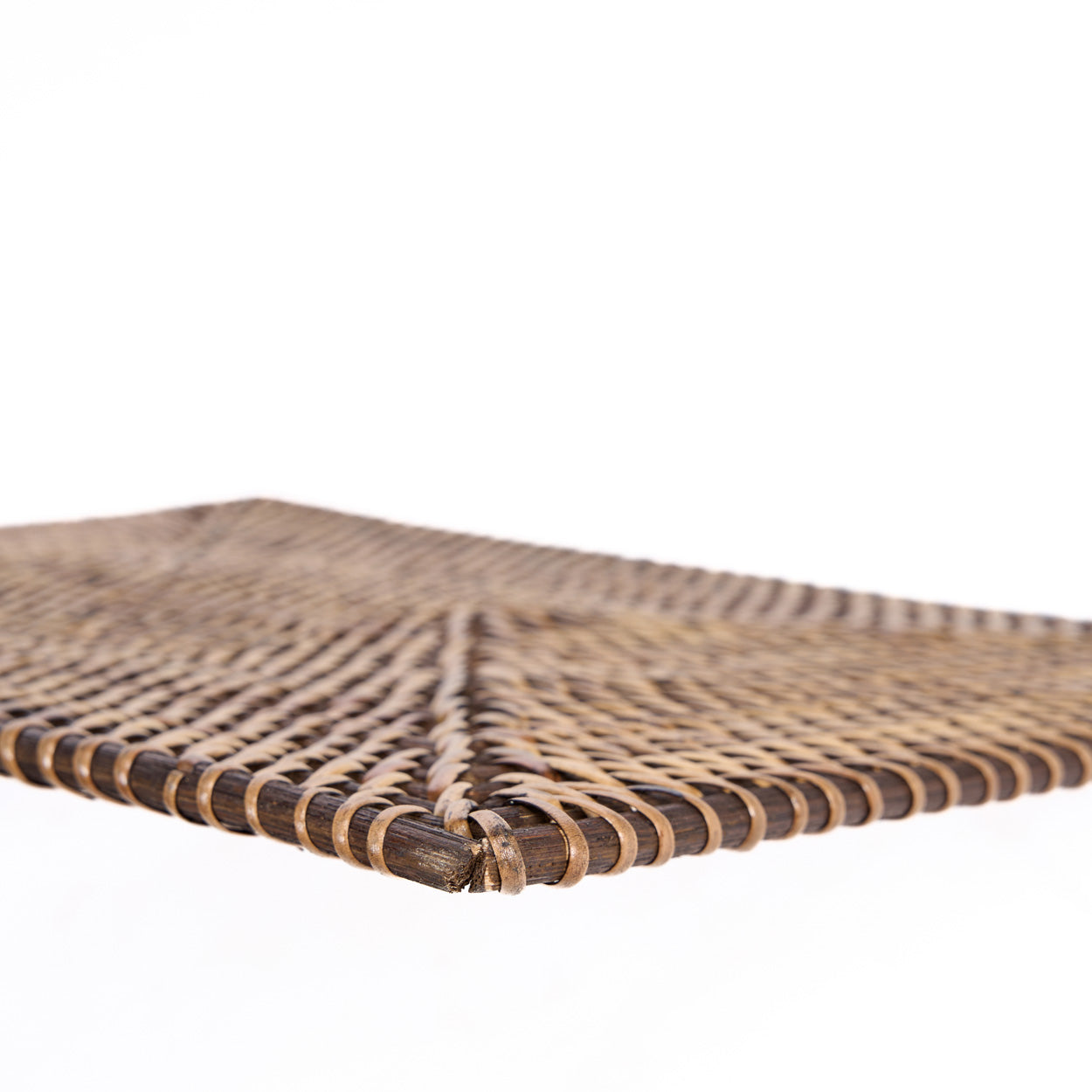 Individual rectangular de fibra natural tejido a mano - Marrón natural - Imagen 4