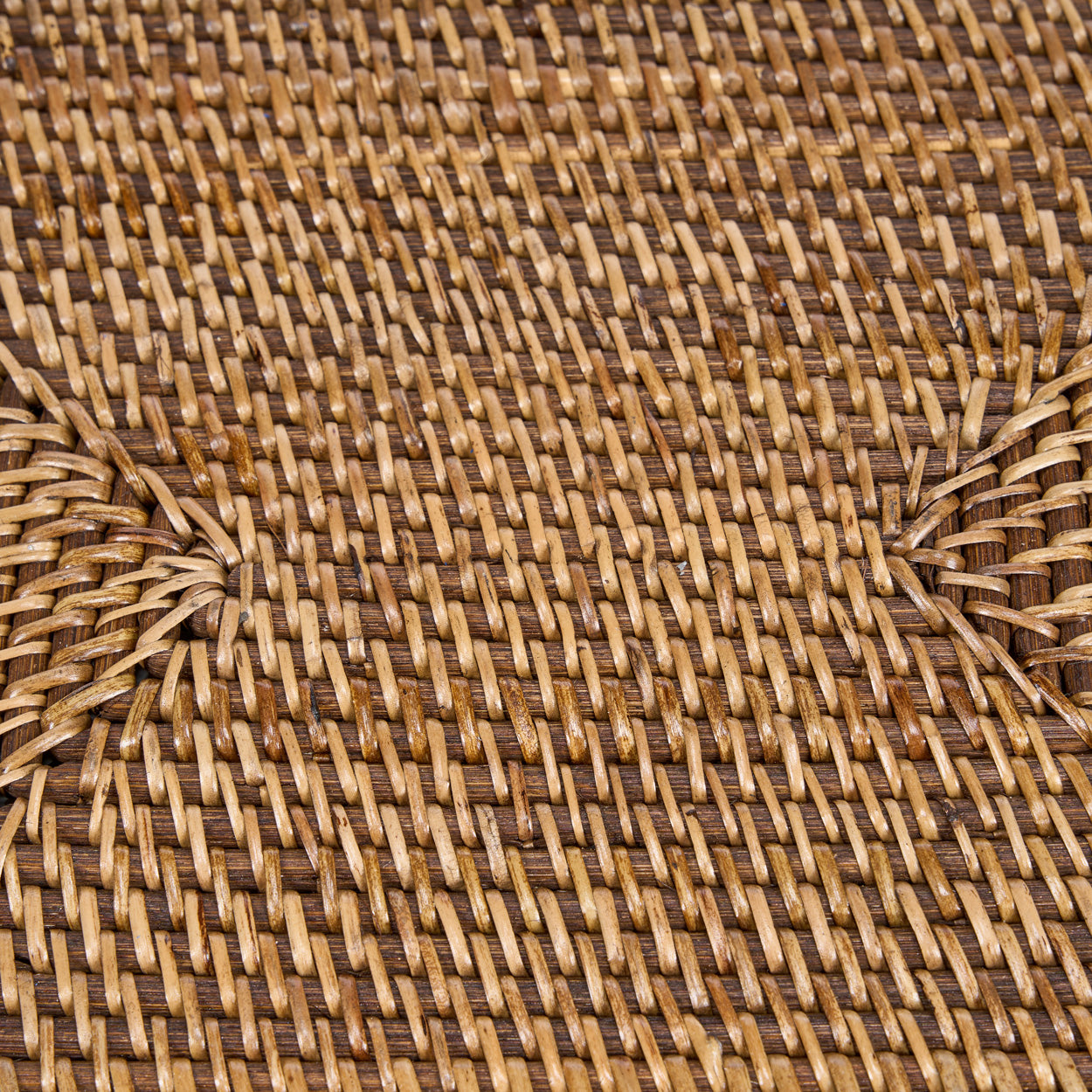 Individual rectangular de fibra natural tejido a mano - Marrón natural - Imagen 5