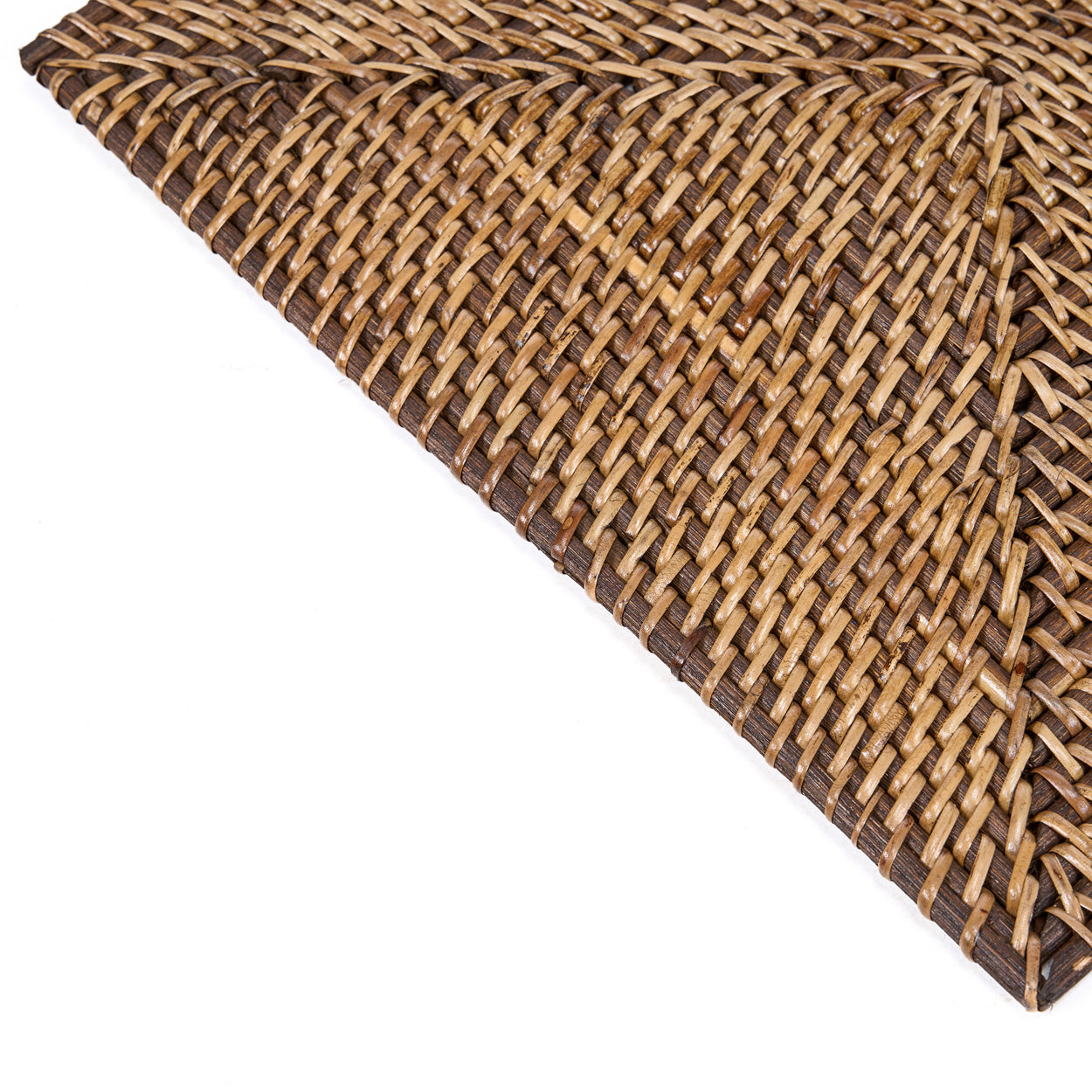 Individual rectangular de fibra natural tejido a mano - Marrón natural - Imagen 7
