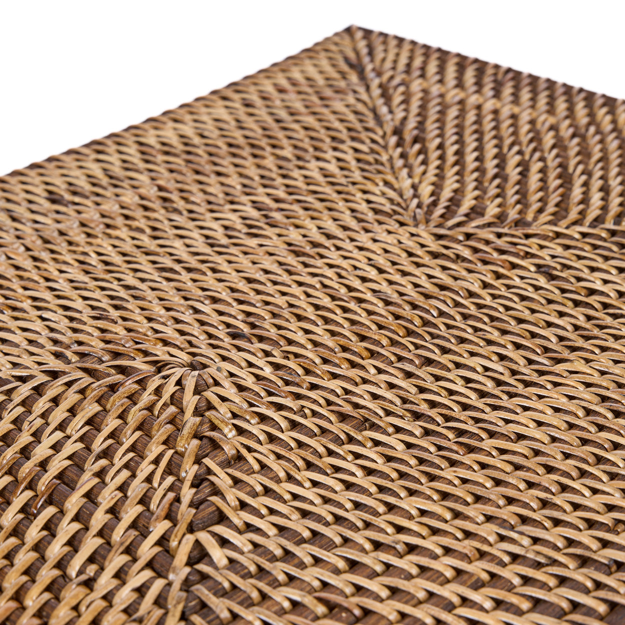 Individual rectangular de fibra natural tejido a mano - Marrón natural - Imagen 8