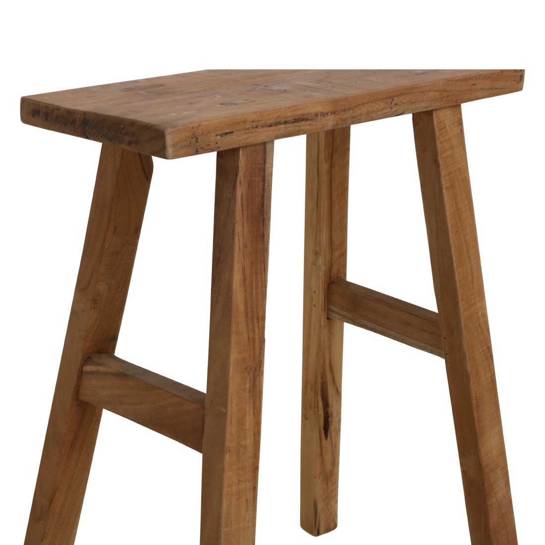 Java Carpenter side table/bench - Recycled teak - 40x17x50 cm - Image 3