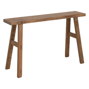 Java carpenter side table/bench - Recycled teak wood - 80x17x50 cm