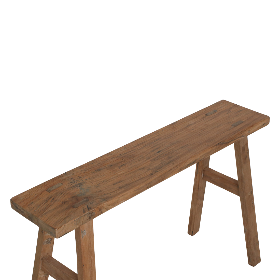 Java carpenter side table/bench - Recycled teak wood - 80x17x50 cm - Image 5