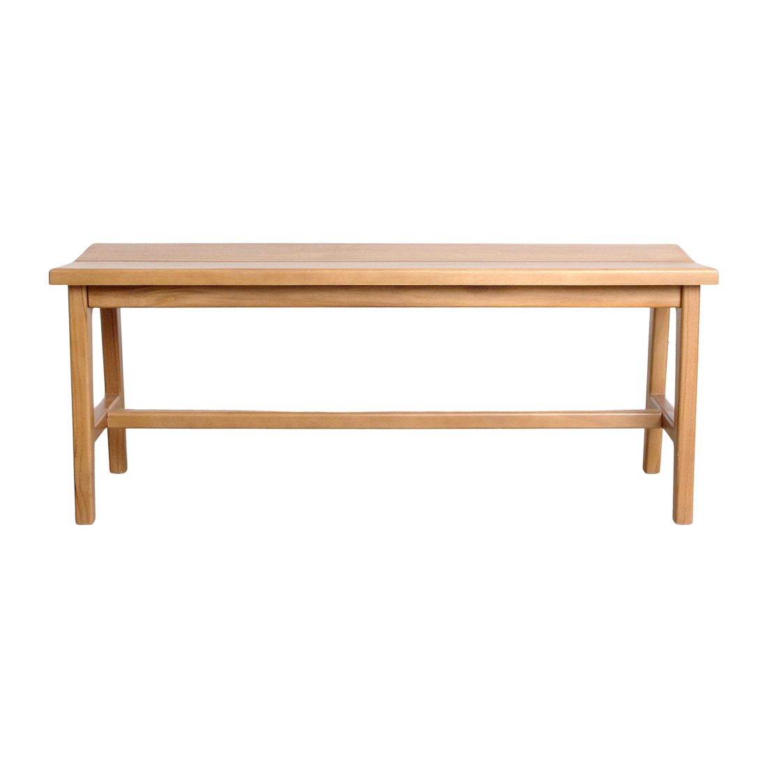 Teak bench - 120x35x48 cm - Image 5