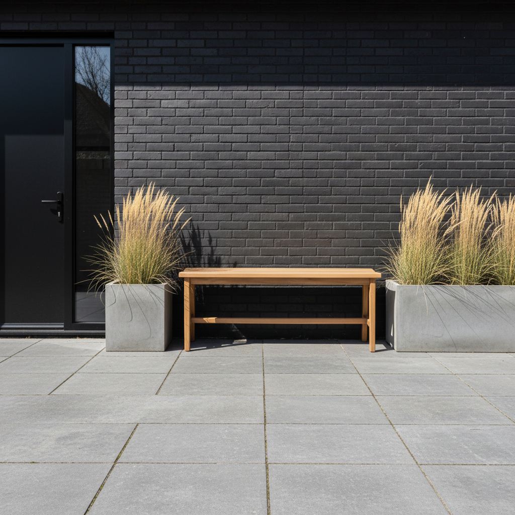 Teak bench - 120x35x48 cm - Image 6