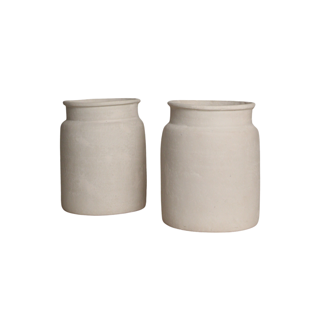 Chalk decorative vase Mandore L - 37.5x37.5x35 cm - Image 5