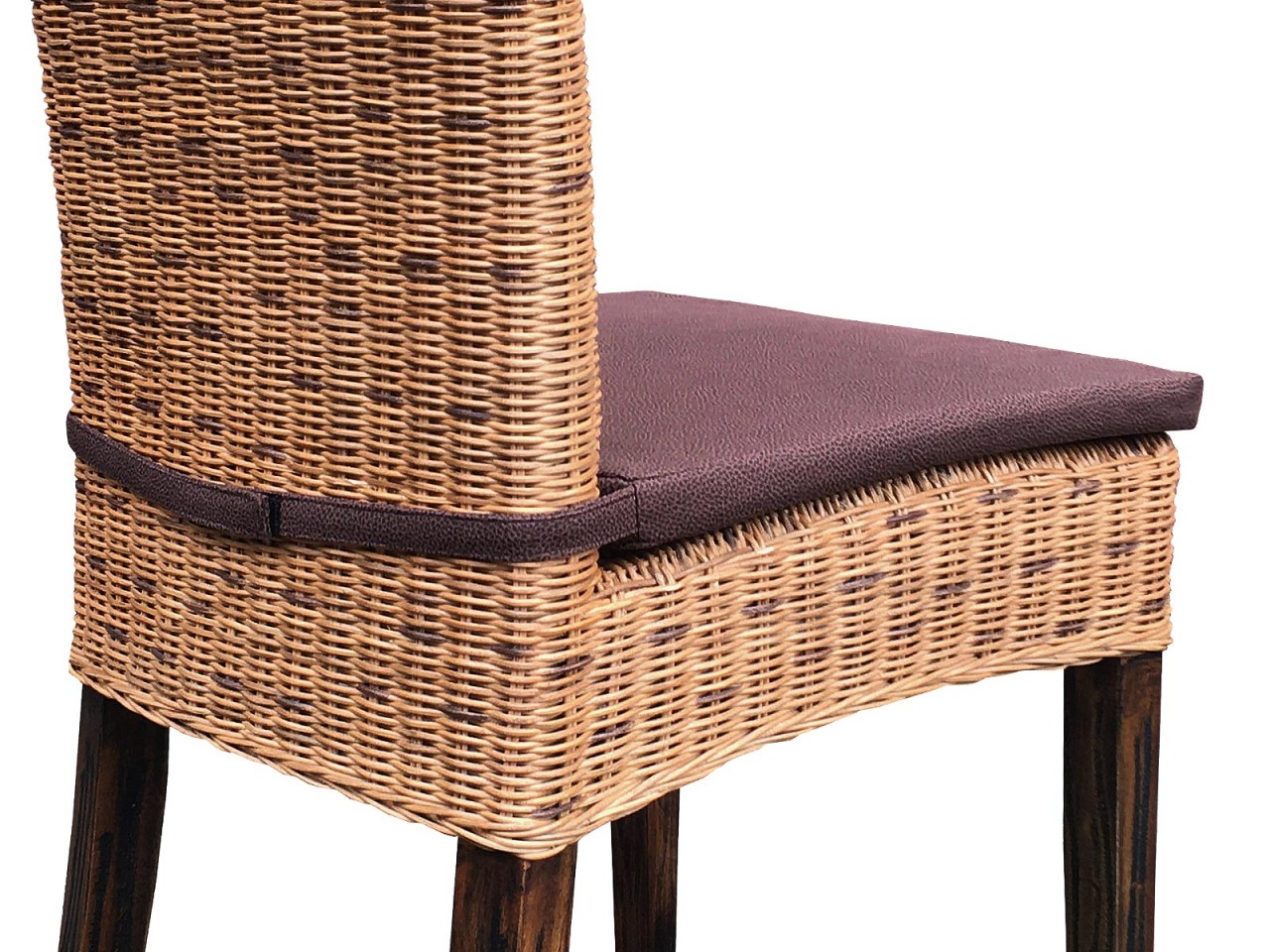 Seat cushion, chair cushion, chair pad 43 x 42 cm Cardine cushion with Velcro closure prairie brown - Image 3