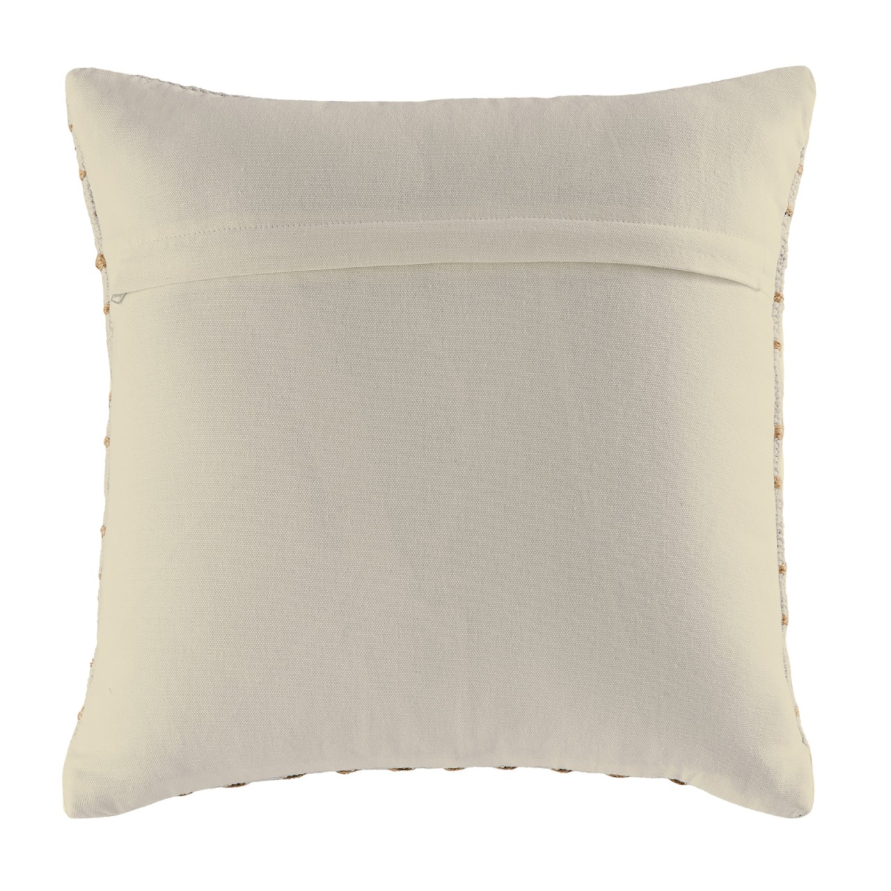 Decorative cushions 40x40 cm set of 2 sofa/throw pillows cotton and jute natural - Image 5