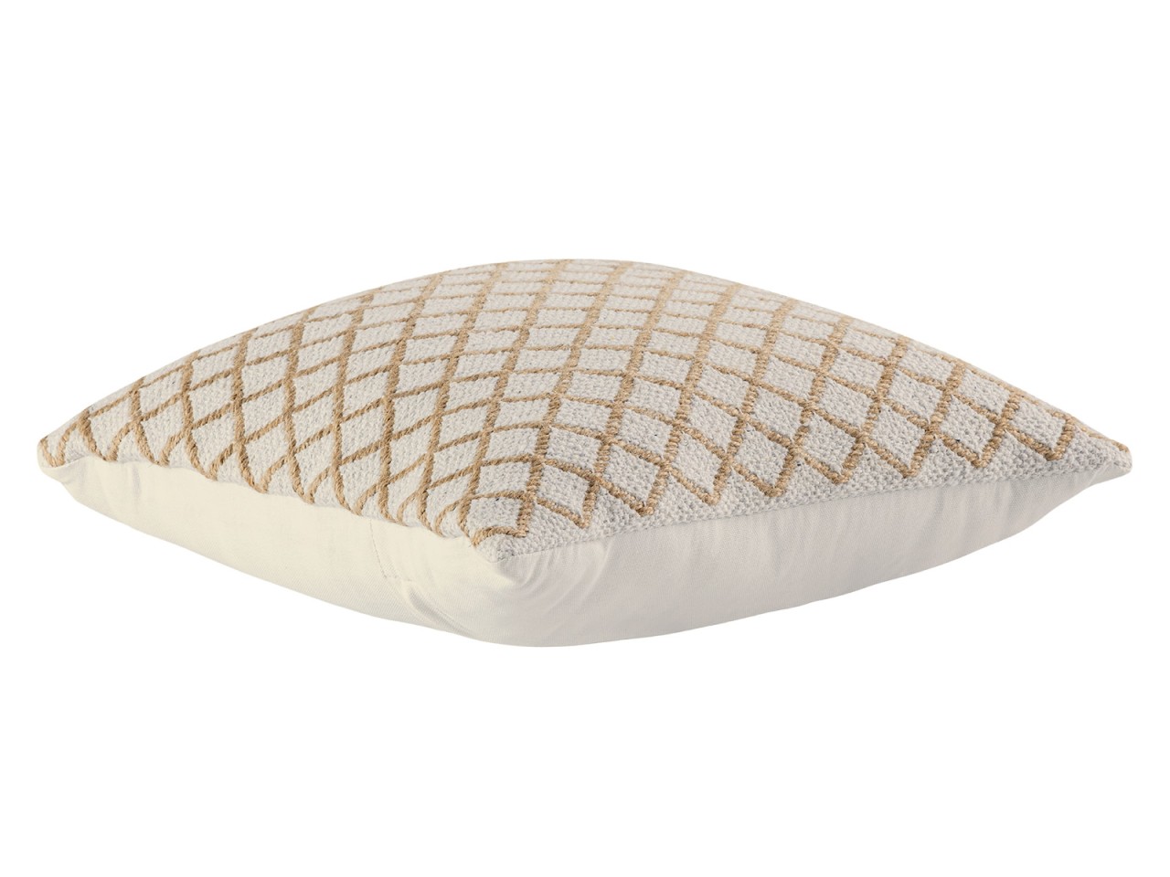 Decorative cushions 40x40 cm set of 2 sofa/throw pillows cotton and jute natural - Image 9