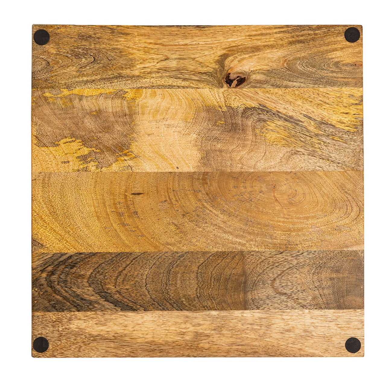 Wooden serving tray 40x40 cm square decorative tray made of mango wood - Image 7