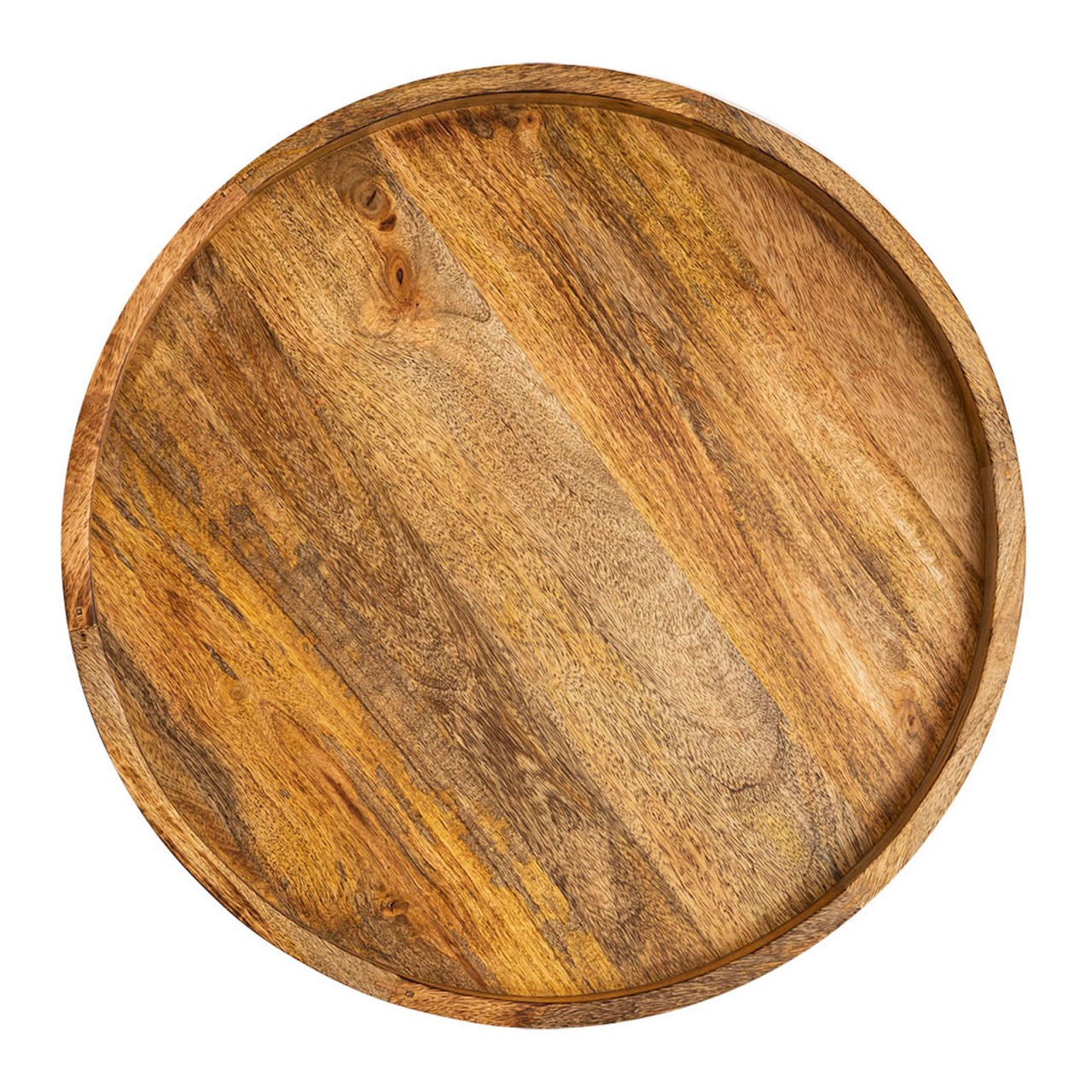 Vancouver round wooden side table Ø 40 or 50 cm, second choice — living room coffee table with matte black legs - Image 7