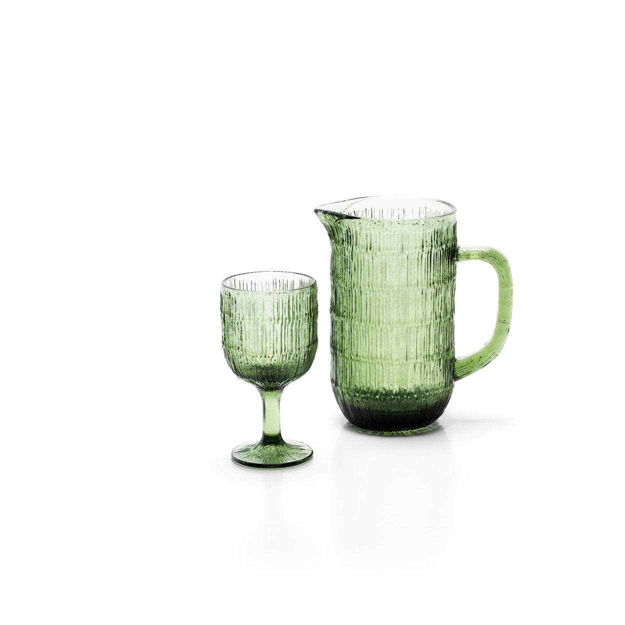 The Moss Ripple Pitcher - Green - Image 5