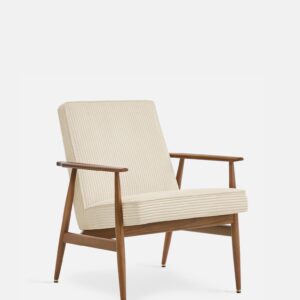 FOX Lounge Chair Cord Cream Natural Wood