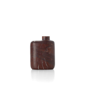 Marmorvase Rosso Levanto – Weinrot – Niedrig
