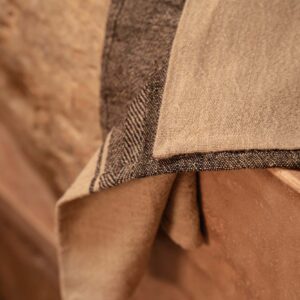 The Linen Moody Kitchen Towel - Natural Black - 50x70