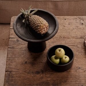 The Burned Cylinder Dish - Black - L