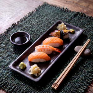 The Burned Sushi Plate - Black - L