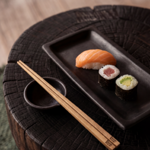 The Burned Sushi Plate - Black - M
