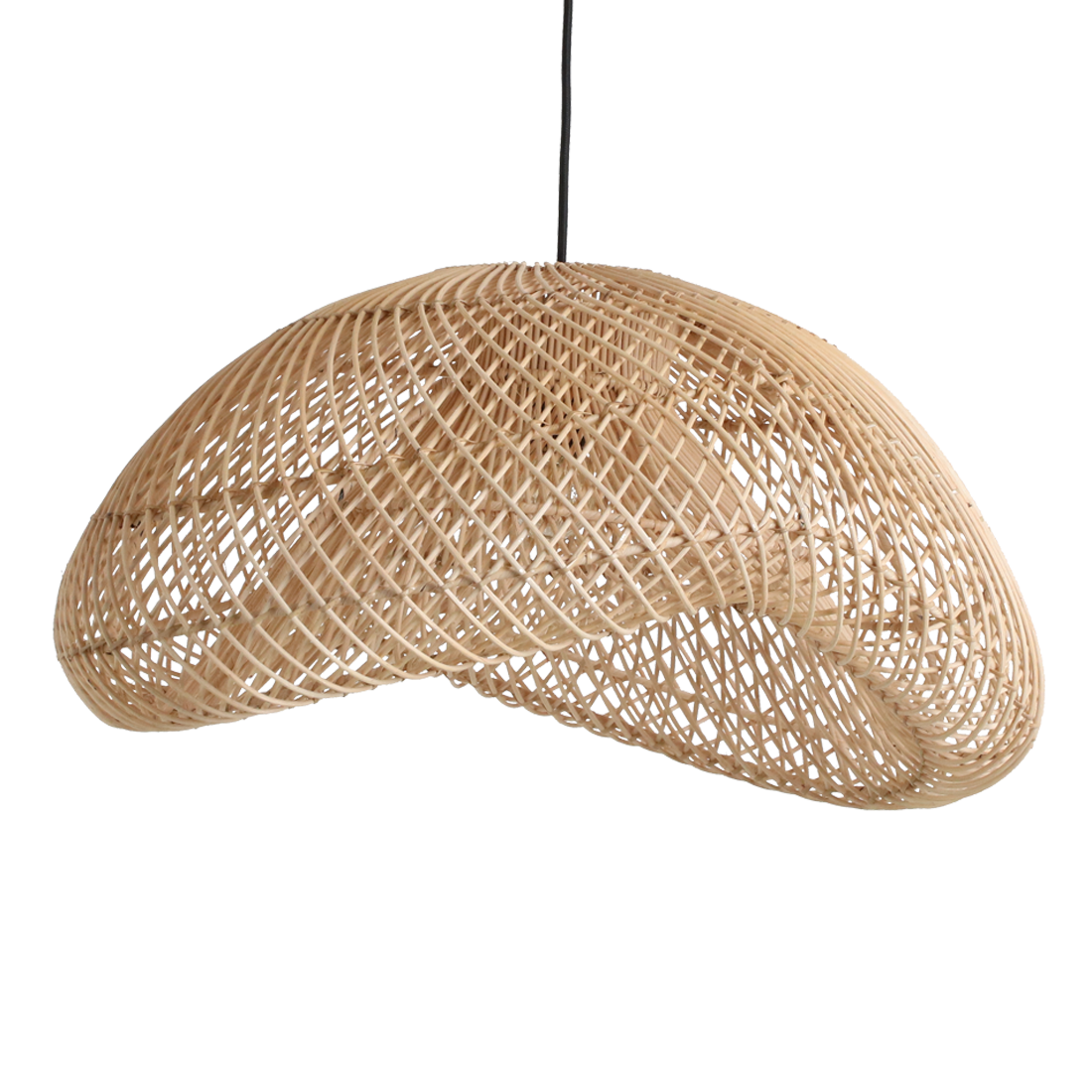 Maze rattan pendant lamp Organic L - Ø 57 x 31 cm