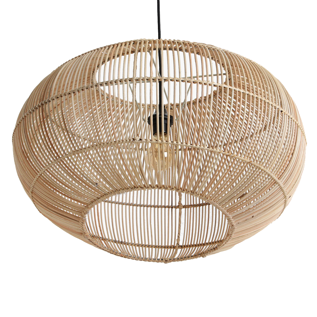 Luna rattan pendant lamp Orbit - Ø 62 x 37 cm - Image 3