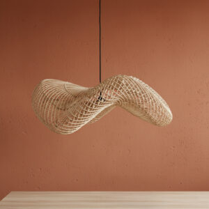Wave rattan pendant light L - Ø 71 x 26 cm
