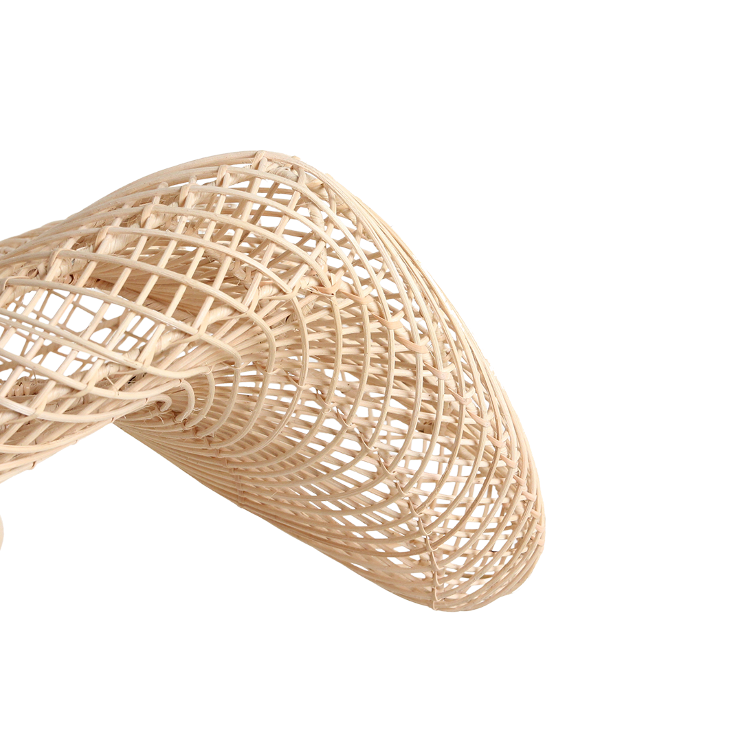 Wave rattan pendant light L - Ø 71 x 26 cm - Image 7