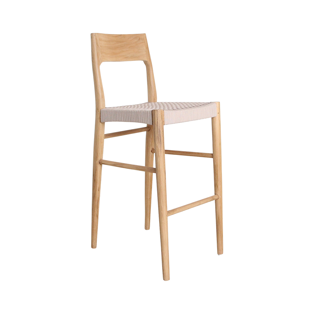 Freya outdoor teak bar stool