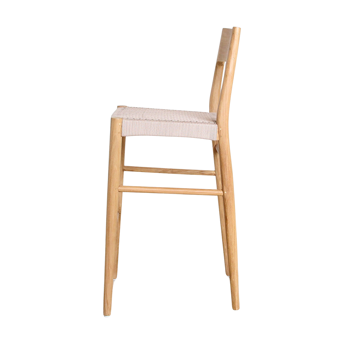 Freya outdoor teak bar stool - Image 4