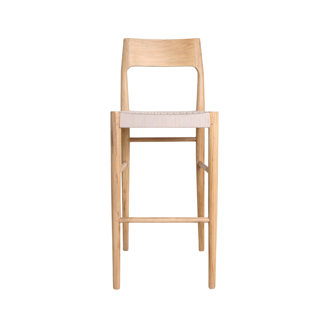 Freya outdoor teak bar stool - Image 8