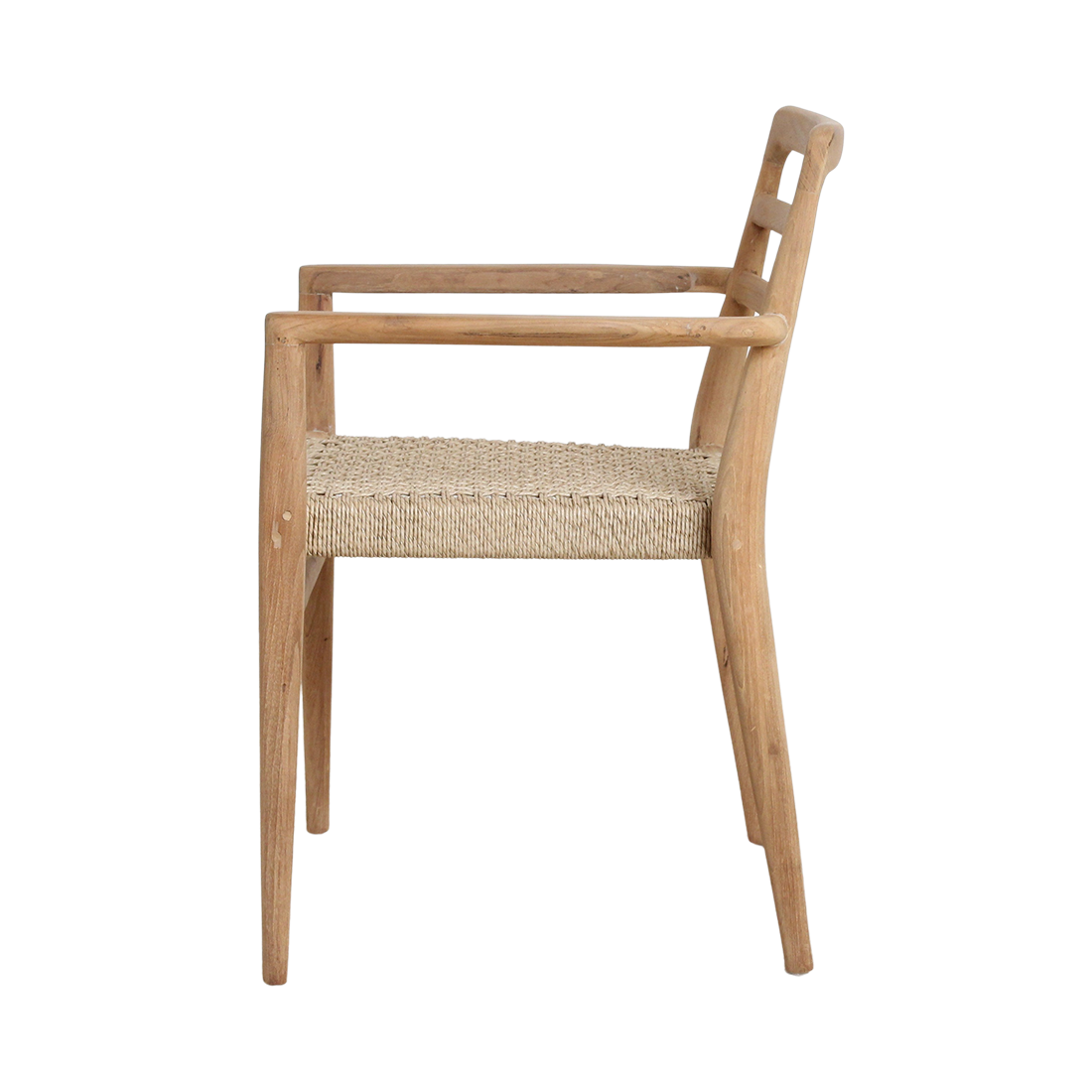Verano teak garden chair with armrests - Natural (set of 2) - Image 7