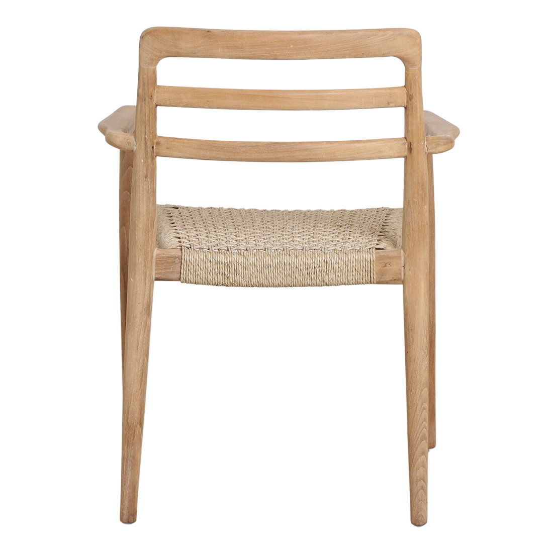 Verano teak garden chair with armrests - Natural (set of 2) - Image 9