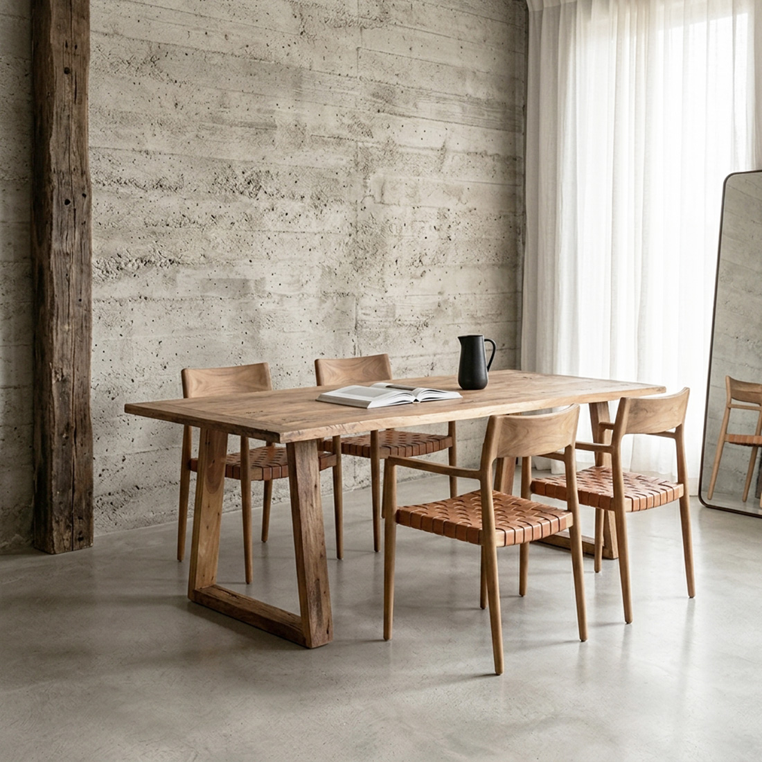 Farmwood dining table 180 cm - Image 9