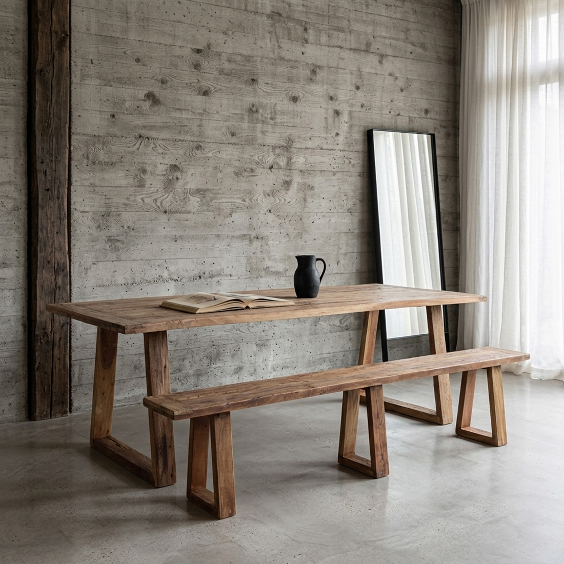 Farmwood dining table - 200 cm - Image 10