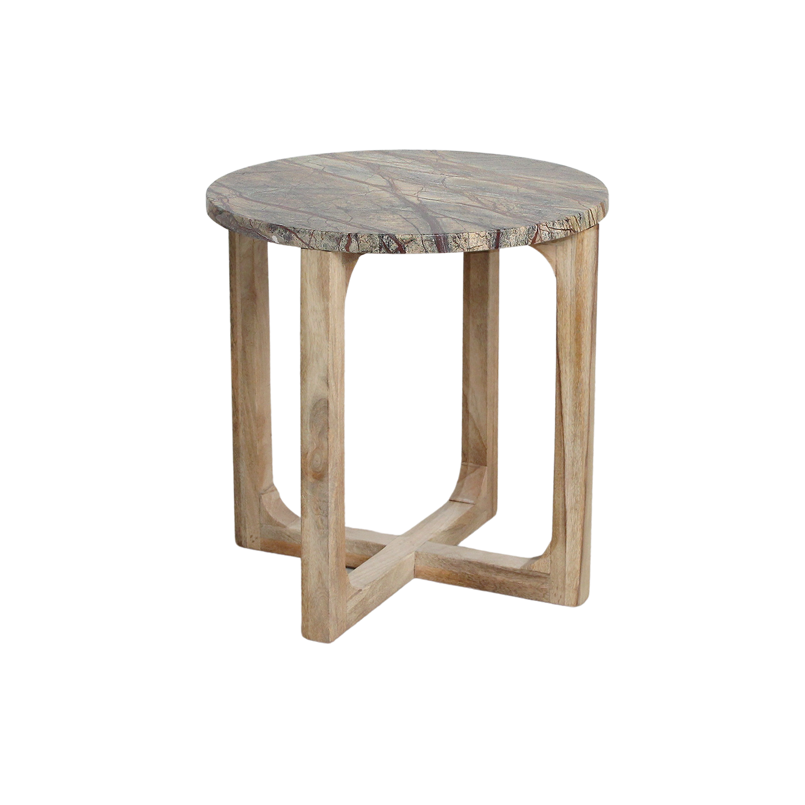 Marble side table Bizar - 50x50x50 cm - Image 2