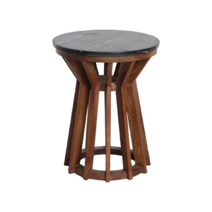 Sabah marble side table - black
