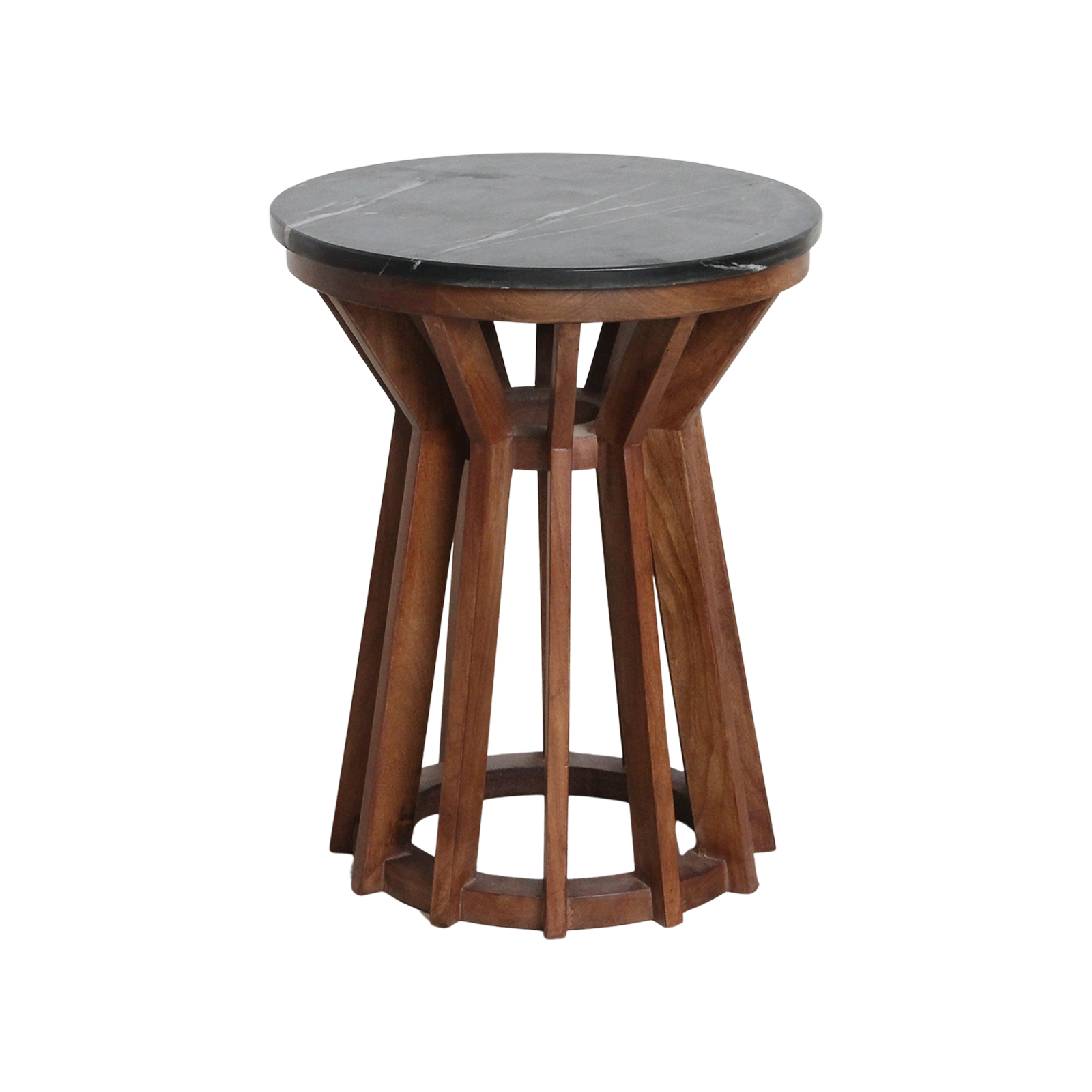 Sabah marble side table - black