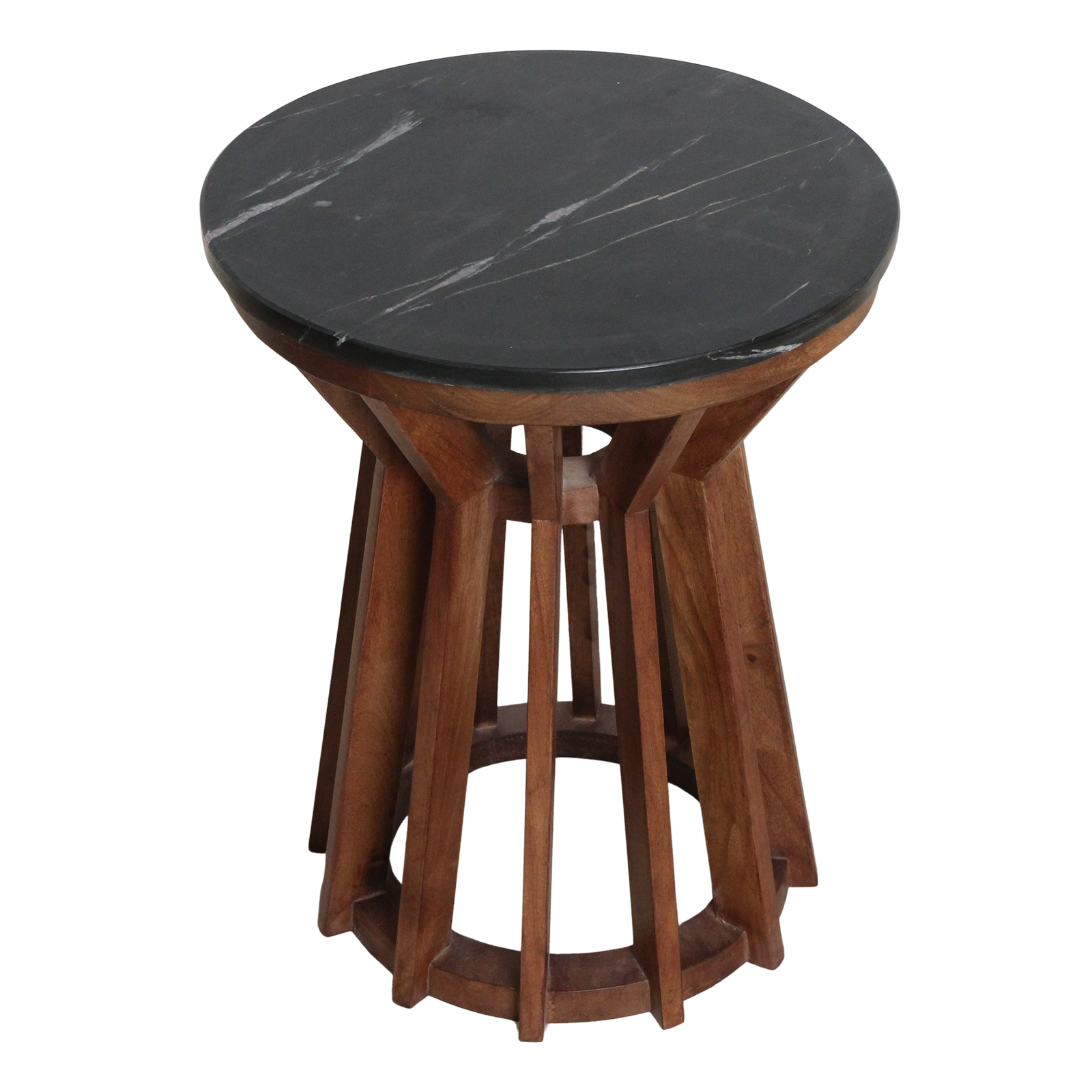 Sabah marble side table - black - Image 3