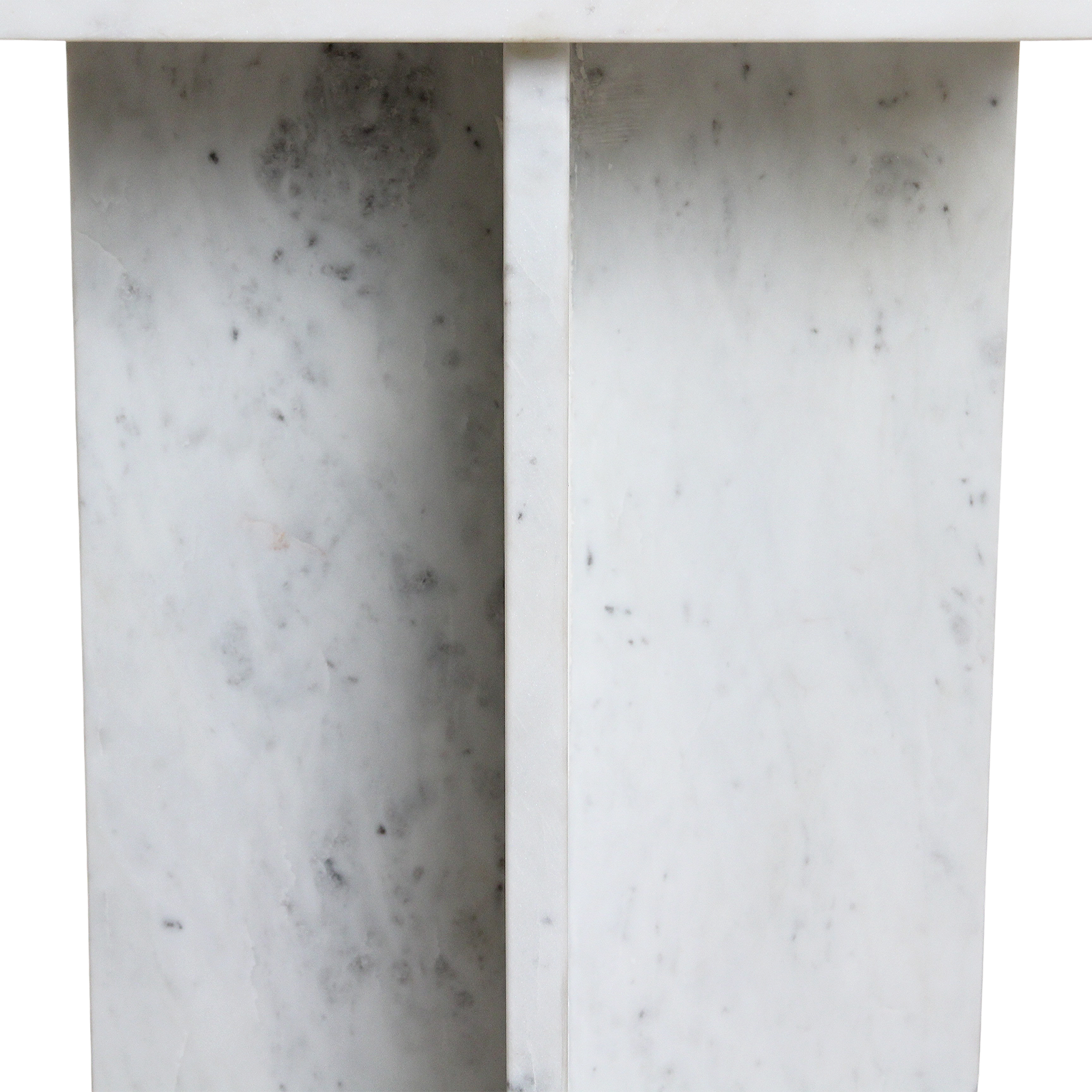 Beijing white marble side table - 35x35x50 cm - Image 7