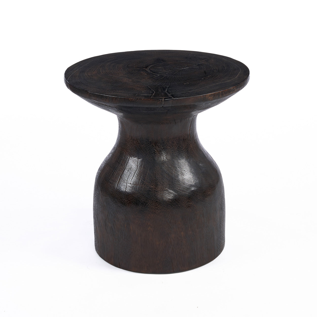 The Hourglass Side Table - Dark Walnut - Image 5