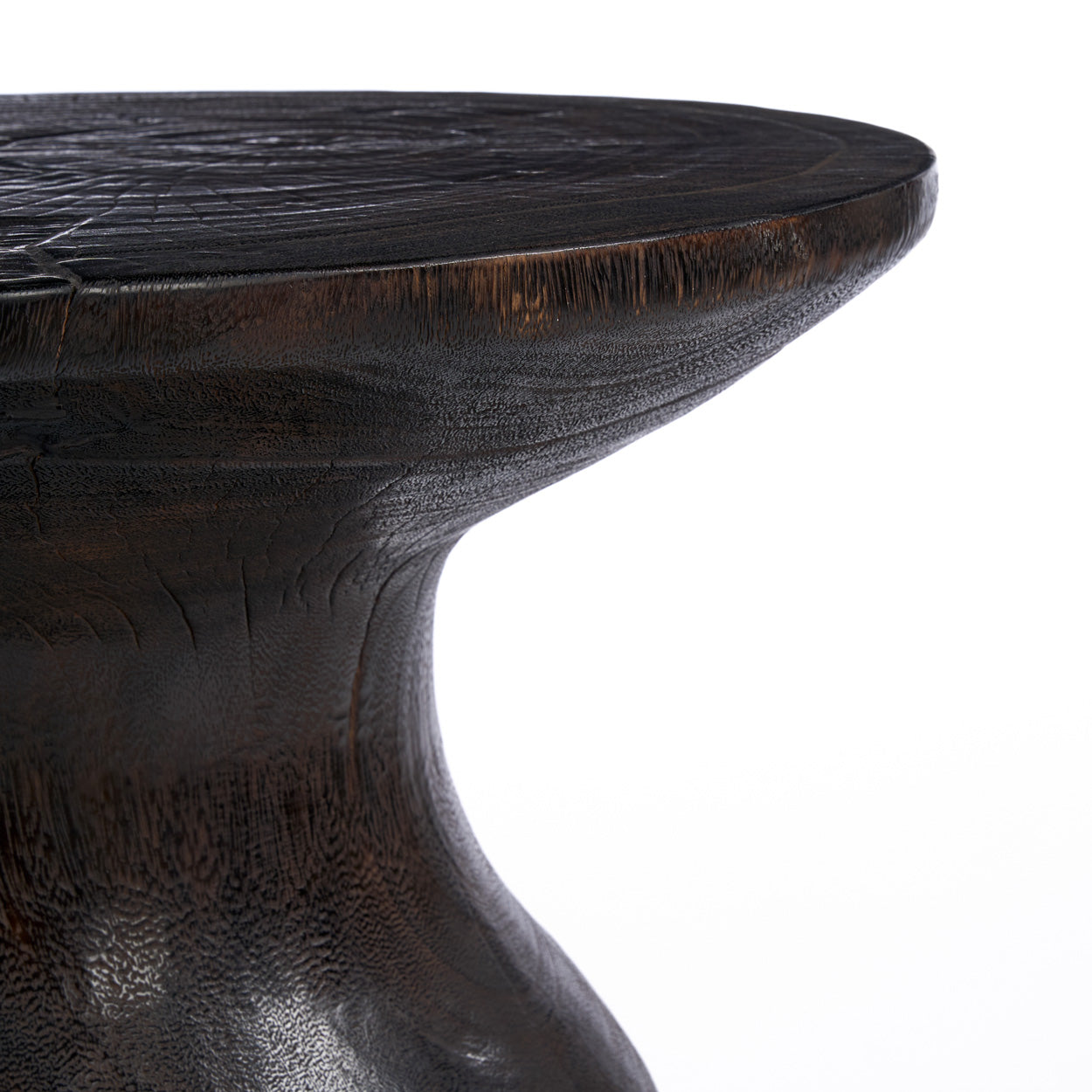 The Hourglass Side Table - Dark Walnut - Image 6