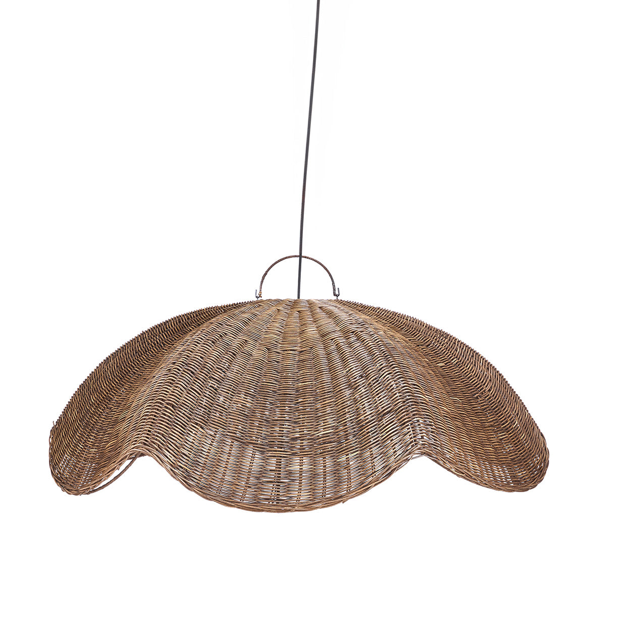 The Wave Pendant - Dark Walnut - L