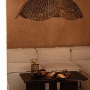The Wave Pendant - Dark Walnut - L