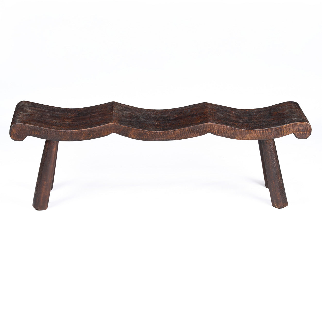 The Lombok Wave Bench - Dark Walnut - M - Image 5